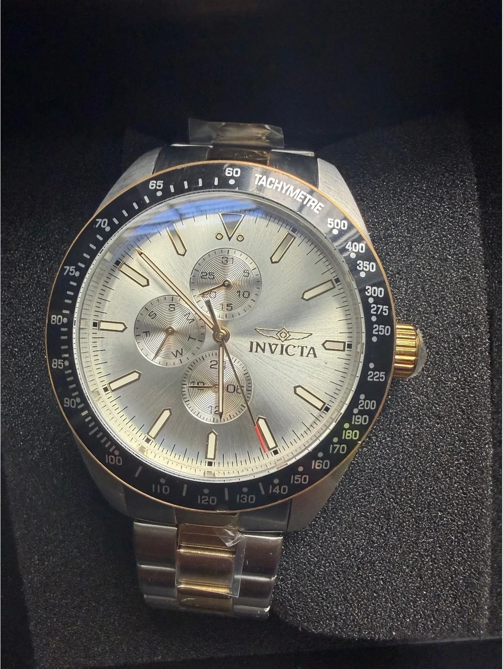 $249 Invicta Men's AVIATOR QUARTZ 45mm Tachymeter Chronograph Watch
